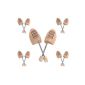 Songmics 5 Pack with Wooden Shoe Shape Shoe Schime 39-46