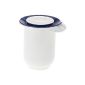 EMSA 2152121200 stirring pot with lid SUPERLINE Quirltopf, 1,20 Liter, White / Blue (dishwasher safe, Made in Germany) (household goods)