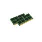 Kingston KTA-MB1066K2 memory 8GB (1066MHz 204-pin SO-DIMM, 2x 4GB) DDR3 Kit for Apple notebook (for iMac units from 2009) (Personal Computers)