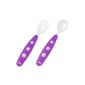 NUK Easy Learning Mini Cutlery, 2-piece, plastic, ideal for dining learning, children bite, BPA-free (baby products)