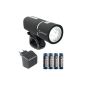 SIGMA bike battery lights Sport front light set Pava including battery and charger, 19050 (Equipment)