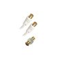 APM 408006 Tv Cable Male / Male + Female Adapter 9.52 Mm 10.00 M Gold (Accessory)