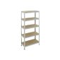 Storage rack Steckregal galvanized 175 kg load capacity per shelf (tool)
