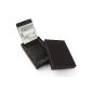 Distressed - Credit Card Holder with Stainless Steel Money Clip / money clip in gift packaging (Textiles)