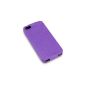 IPhone 5 / 5S LEATHER Case Cover, COVERT Retailverpackung (LILA) (Accessories)