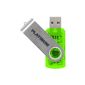 Platinum USB 32GB Transparent Green (Accessory)