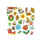 Christmas stickers for children to use foam to decorate Christmas cards and creative hobbies (Lot 100) (Toy)