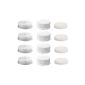 Replacement Brush Set of 12 (4x Regular, 4x Soft, Sensitive 4x) for supersonic facial cleansing brushes of Silk n Lacura Face (Personal Care)