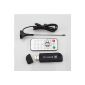 ZJchao Hot Sale!  DAB FM DVB-T RTL-SDR RTL2832 R820T SDR Upgrade Version USB2.0 Dongle Stick External TV Receiver (Electronics)