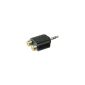 goobay Adapter 3.5mm -> RCA stereo Black (Accessories)