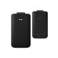Eden Park - black leather tab Case for iPHONE 4 - Mobile Avenue (Electronics)