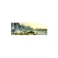 Panoramic image on canvas and stretcher 120x40cm Vietnam waterfall stones Nature