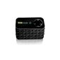 iBaste Bluetooth Stereo Speaker Audio - 12 hours playback, Bluetooth range of 15 meters and emphasized bass 3.5mm (Black)