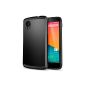 Spigen Slim Armor Case for Nexus 5 Black (Wireless Phone Accessory)