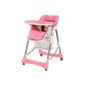 TecTake baby high chair for children nine large pink comfort (Baby Care)