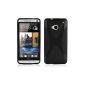Cadorabo ®!  X TPU Silicone Case for HTC ONE M7 in black (Wireless Phone Accessory)