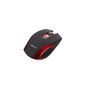Perixx PERIMICE-712R, mouse cordless, battery life up to 3 years (per day 4-6 hours), 5 buttons - Soft-touch Design, Red (Accessories)