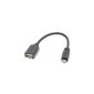 Connectland C-SMART 0122001 Female to Micro USB Cable USB Black (Personal Computers)