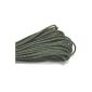 30m / 100ft Parachute cord paracord with 7 strands, Survival Kit, Survival Lace (green, 1 pack-30M)