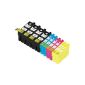 Pack 10 Epson T1301, T1306 Compatible Cartridges.  4 black, 2 cyan, magenta 2, 2 yellow, compatible with Epson Epson Stylus Office B42WD, Stylus Office BX525WD, Stylus Office BX535WD, Stylus Office BX625FWD, Stylus Office BX630FW, Stylus Office BX635FWD, Stylus Office BX925FWD, Stylus Office BX935FWD, Stylus SX525WD, SX535WD Stylus, Stylus SX620FW, WorkForce WF-3010DW, WorkForce WF-3520DWF, WorkForce WF-3530DTWF, WorkForce WF-3540DTWF, WorkForce WF-7015, WorkForce WF-7515, WorkForce WF-7525.Cartouches Compatible.  INK JET printers.  T1301, T1302, T1303, T1304 Ink © Choice (Office Supplies)