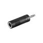 10 pieces adapter 3.5mm male to 6.35mm Coupling (electronics)