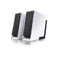 Edifier Prime USB 2.0 sound system with 2x 5W satellites, including carrying bag, white / black (Electronics)