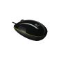 Logitech LS1 Laser Mouse Wired Mouse Laser tracking Side Scrolling Plus Zoom flexible rubberized coating Grape flash acid-Black / Green (Accessory)