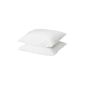 IKEA DVALA pillowcase in white (80x80cm);  2-pack