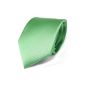Designer Satin Tie green light green green uni polyester (textiles)