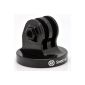 Smatree® aluminum tripod mount adapter for GoPro Hero3 Hero4 + Hero3 Hero2 Hero 1, sj4000, sj5000 Camera - Black (Electronics)