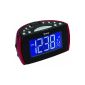 Tokai LRE162R clock radio with projector FM / AM Red (Electronics)
