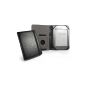 Tuff-Luv 'Embrace' Case Cover for Amazon Kindle Touch / Paperwhite - Paper style - black (Accessories)