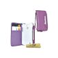 Master Accessory Leather Case for Samsung Galaxy S4 i9190 Mini Purple (Accessory)