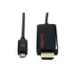 SlimPort HDMI 1.8 1080p HDTV Adapter Cable for Google Nexus 7 / LG Optimus G pro / Fujitsu Stylistic QH582 / ASUS Padfone Infinity AC142 (Electronics)