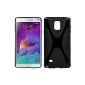 tomaxx TPU Silicone Case Cover Samsung Galaxy Note 4 X-Line Black Edition (Electronic)