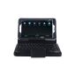 IVSO Protective Case with Detachable Bluetooth QWERTY Keyboard for ASUS Pad MeMO ME181C 8 Tablet (Black) (Electronics)