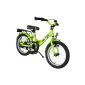 BIKESTAR® premium children's bicycle for safe and carefree playfulness ages 4 ★ 16er Classic Edition ★ Brilliant Green (Toy)