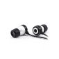 CSL - 650 In-Ear Earphones / Headphones EP Powerbass | Noise Reduction Design | silver / black (Electronics)