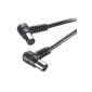 Vivanco antenna cable coaxial plugs Koaxkupplung with Winkelstecker- 90dB 1.5m black (Accessories)