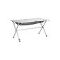 Campart Michigan dlx aluminum camping table 140 x 80 x 70 cm (Sports)
