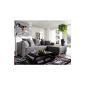 Couch Phlox gray 250x180 cm sleeping function Corner sofa Ottoman variable