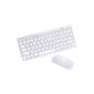 General Keys Ultra Slim Wireless Keyboard in aluminum look with Wireless Mouse (Electronics)