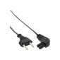 InLine power plug to Euro 8 socket power cord (2m) black (accessories)
