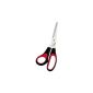 WEDO 97681 Universal scissors for left 21 cm (Black / Red) (Office Supplies)