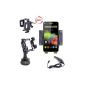 3 in 1 Car holder for mobile phone / smartphone Wiko Rainbow (5 