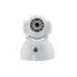 DbPower Pan Tilt Wireless IP Camera surveillance camera with two-way audio, alarm output, alarm via e-mail, FTP White (Electronics)