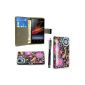 SONY XPERIA Z2 FLIP LEATHER PU + Stylus (Case with Portfolio) Cover / Wallet Style Leather (Dark Circle Book)