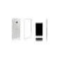 Xcessor quality Classic Bumper Cover For HTC One.  Rubber & plastic.  White / Transparent (Wireless Phone Accessory)