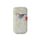 Pack & Smooch iPhone 6 shell bag -SHETLAND-White from 100% Merino wool felt Meliert-, Handmade in Germany (Wireless Phone Accessory)
