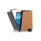 Cadorabo!  Samsung Galaxy Note GT-N9005 3 Case / Cover magnetic closure Ciur Protection and safety design: Flip Case Black (Electronics)